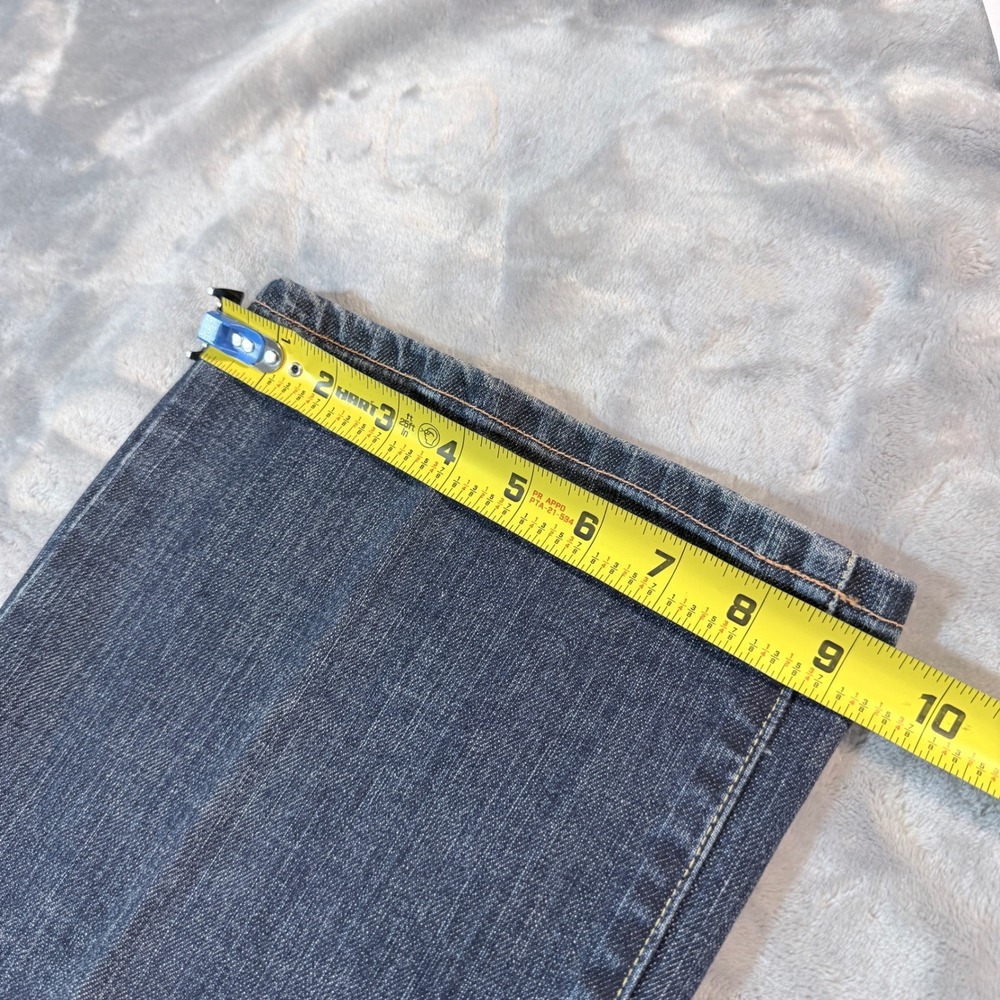Fidelity Women's Boot Cut Jeans - Dark Wash Blue - Picture 9 of 10